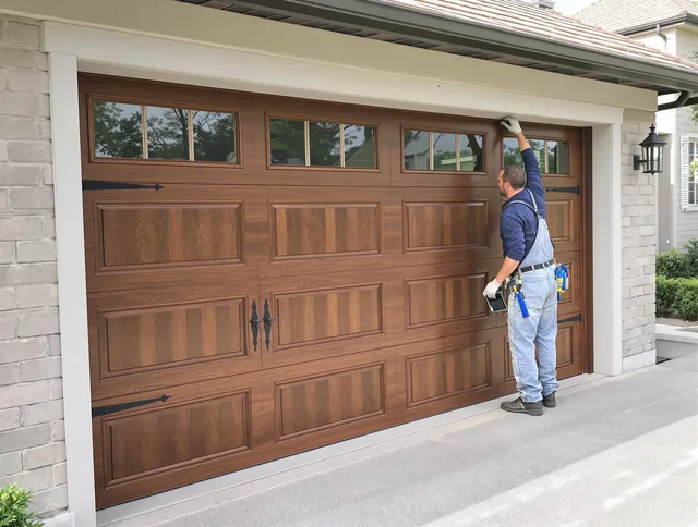 Custom garage door showcase by Indian Trail Garage Door Repair in Indian Trail