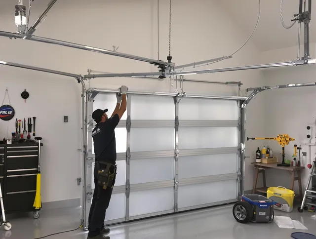 Indian Trail Garage Door Repair certified team performing precision garage door installation in Indian Trail