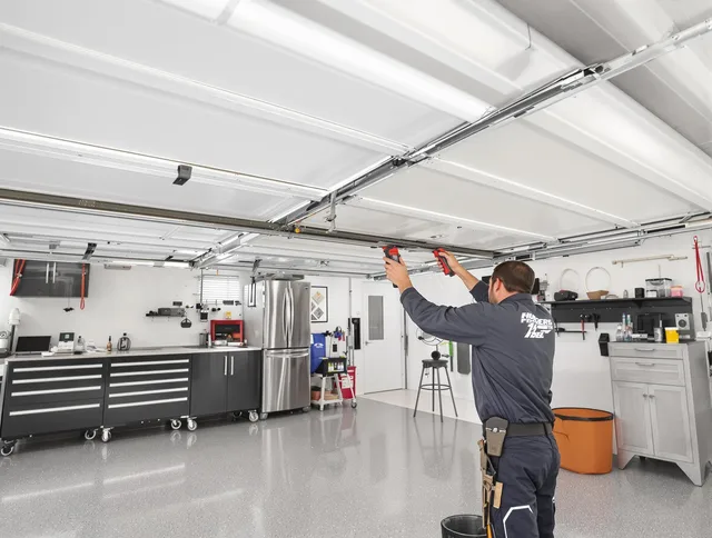 Overhead garage door repair service by Indian Trail Garage Door Repair in Indian Trail