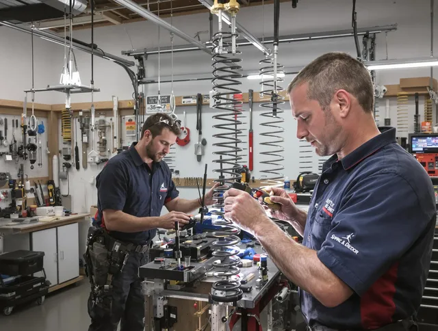 Garage door spring repair service by Indian Trail Garage Door Repair in Indian Trail